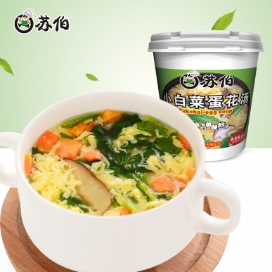 小白菜蛋花汤杯装